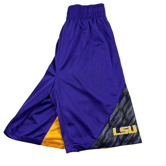 Vintage Colosseum LSU Tigers Basketball Gym Running Shorts Men S - Picture 3 of 16